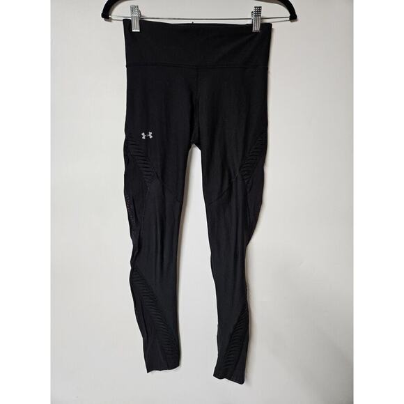 Under Armour Women’s Black Fitted Leggings Heatgear Compression- Small - Picture 1 of 6